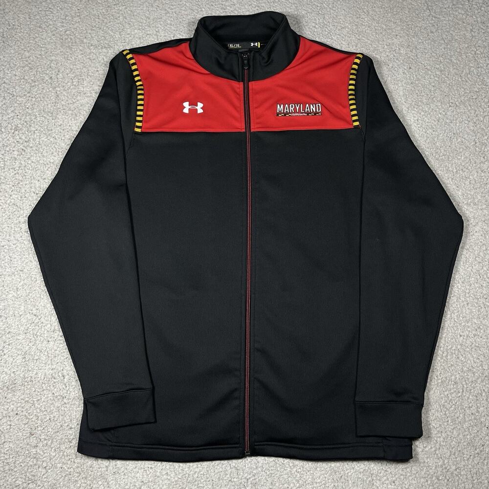Maryland Terrapins Jacket Mens XL Under Armour 1/4 Zip Pullover Team College